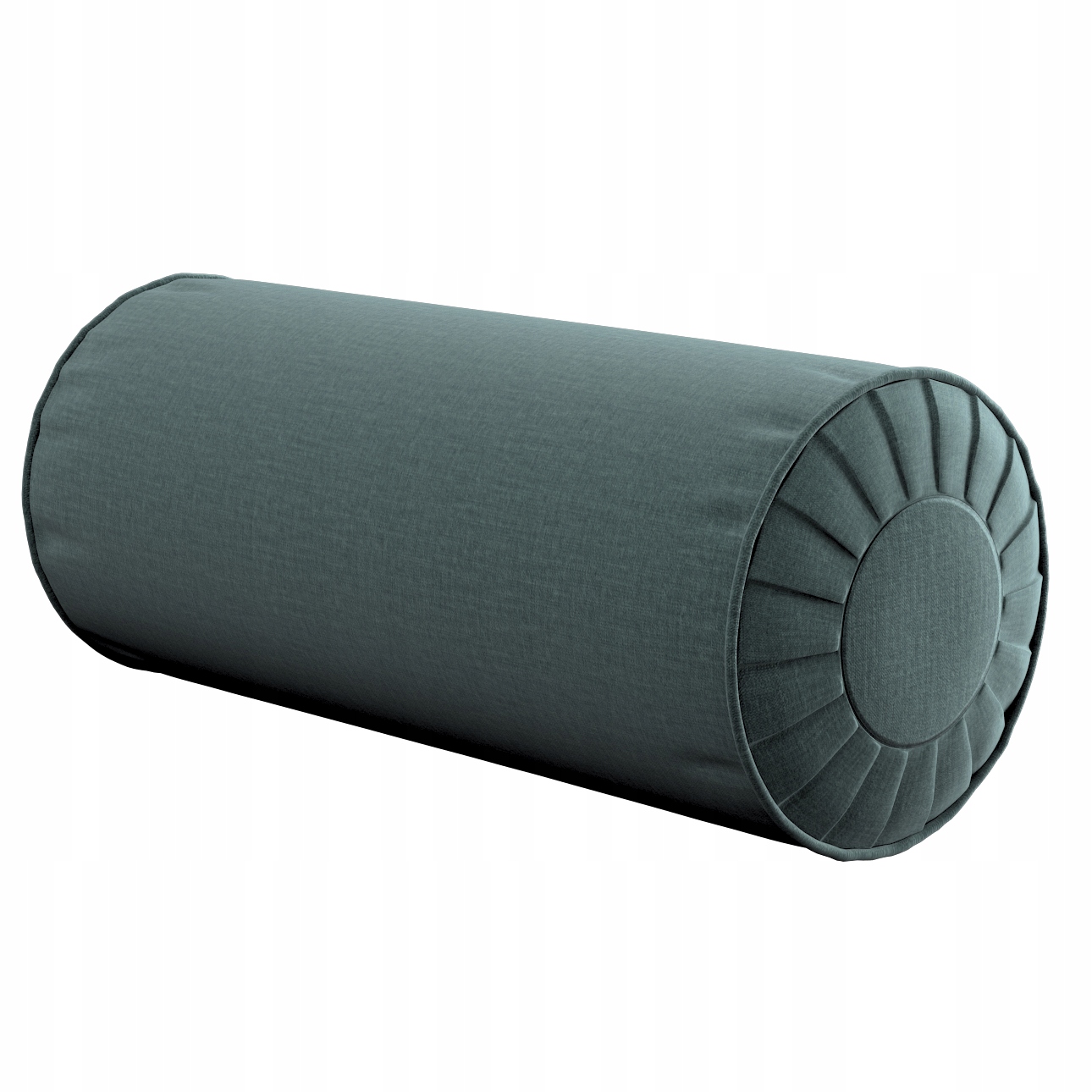 Polštář váleček s záložkami Ø20 x 50 cm zelený