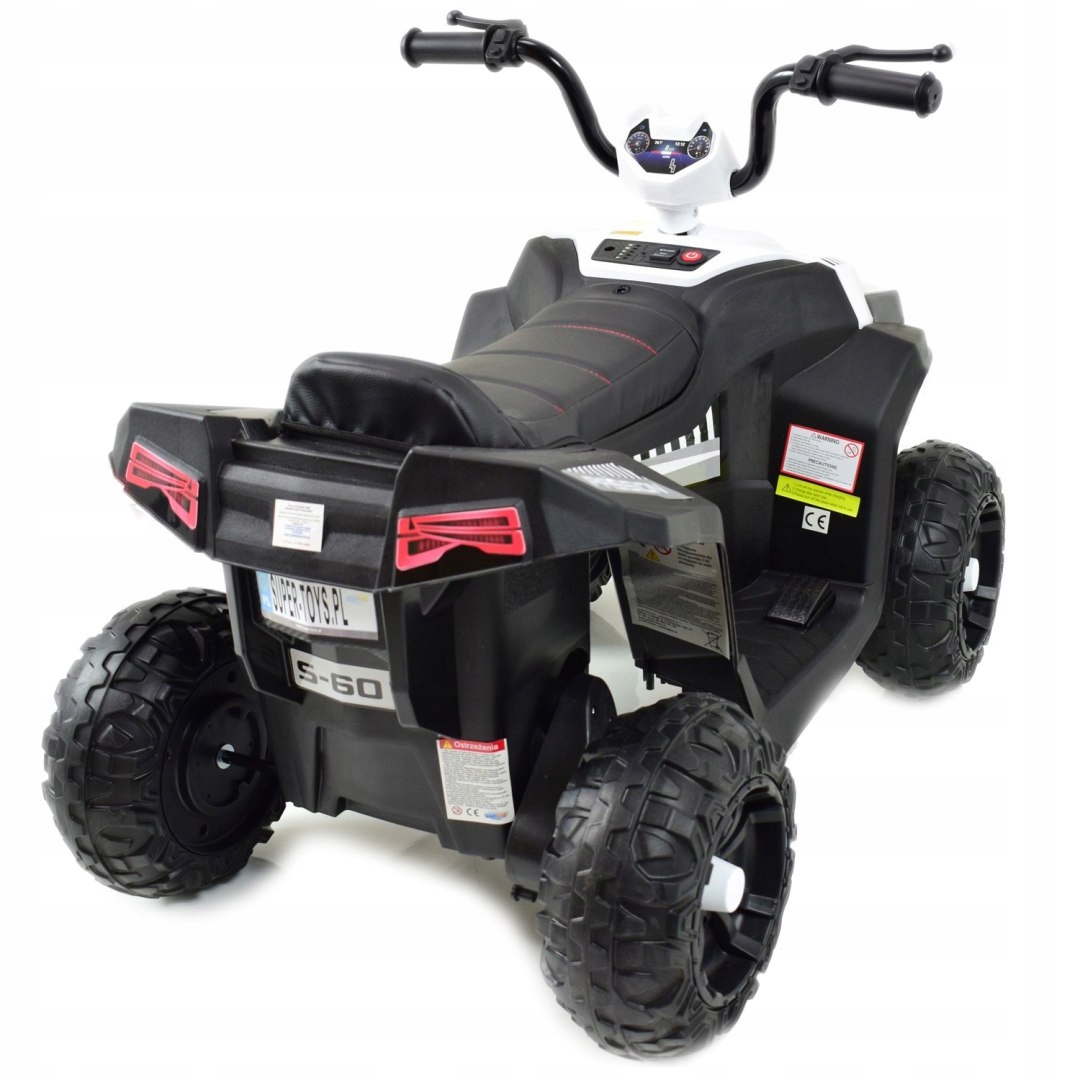 QUAD NA AKUMULATOR, DWA SILNIKI, DWA AKUMULATORY, MIĘKKIE KOŁA/S601 Marka Super-Toys