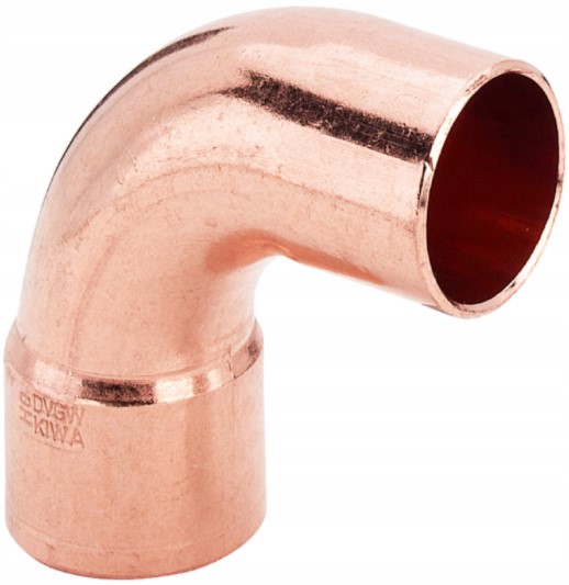 

Kolano Miedziane Długie, Łuk 22/90 Nyplowy