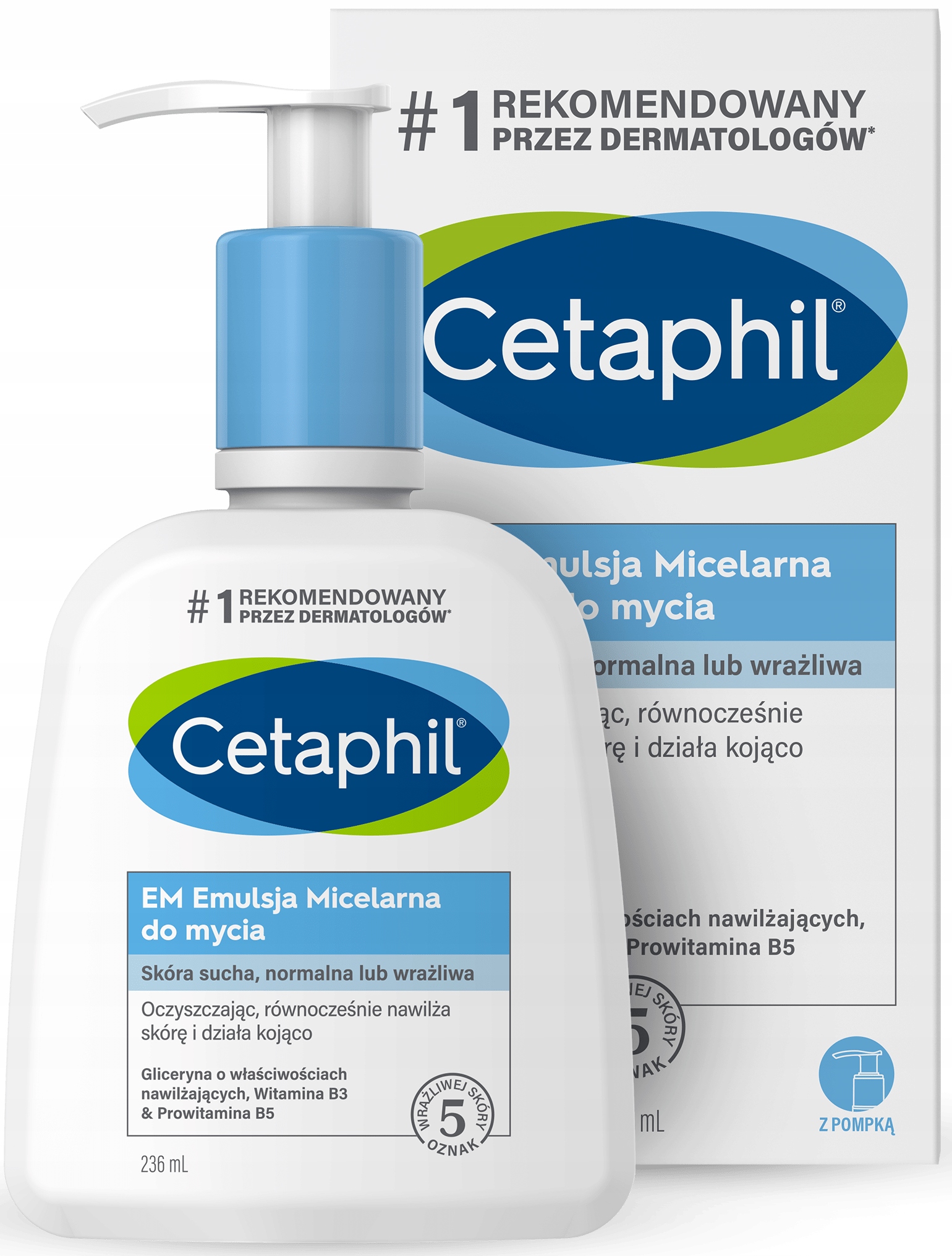 

Cetaphil Em emulsja micelarna do mycia 236 ml