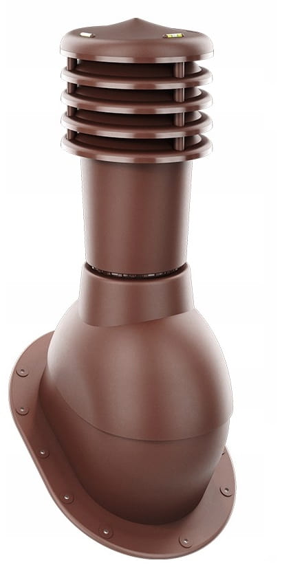 Kominek wentylacyjny 125 brąz BLACHODACHÓWKA