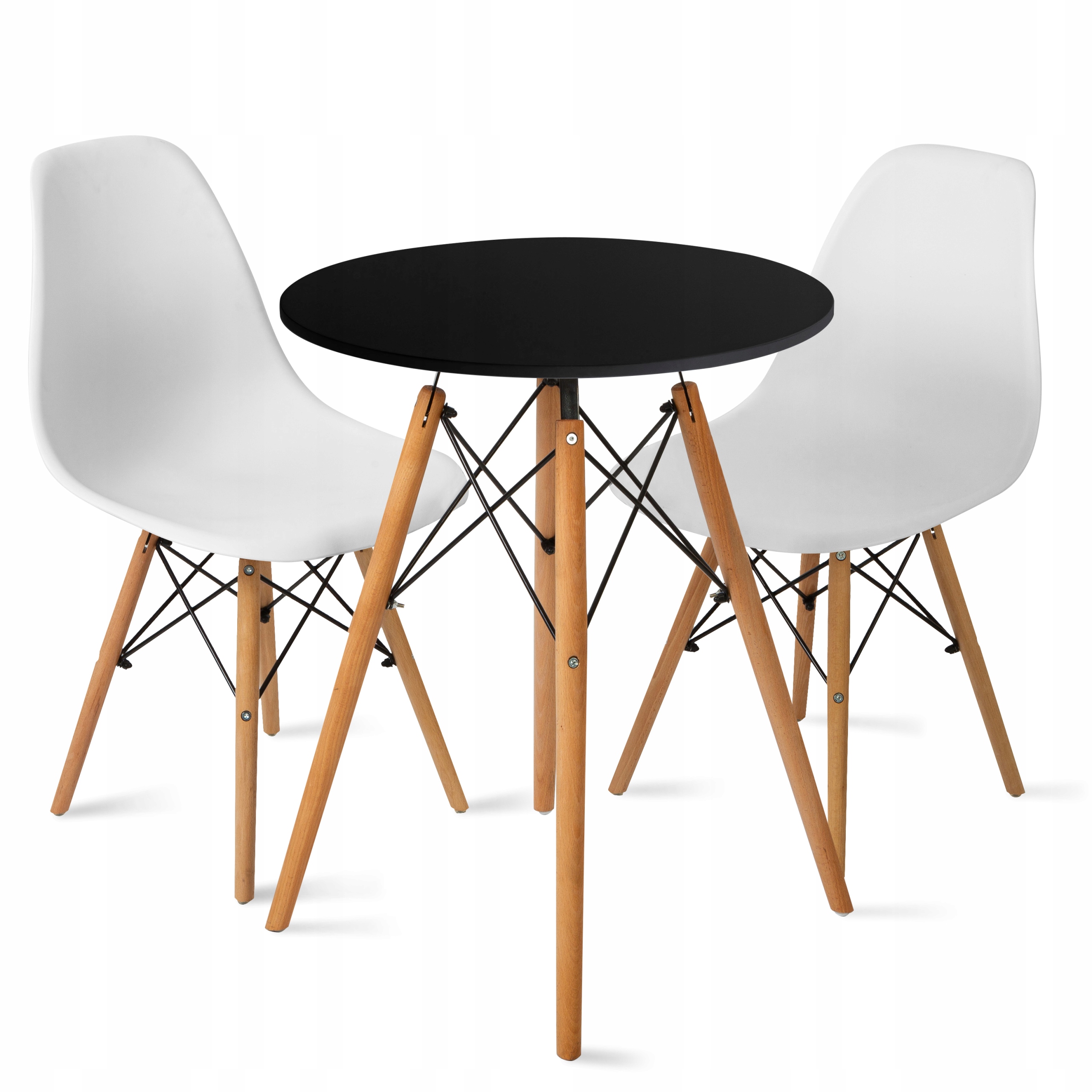 Stół z krzesłami Stół + 2 Krzesła skandynawskie