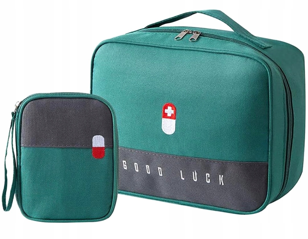 Apteczka Zestaw 2szt domowa medyczna leki podróżna Model Apteczka bagaż turystyczna do torebki walizki