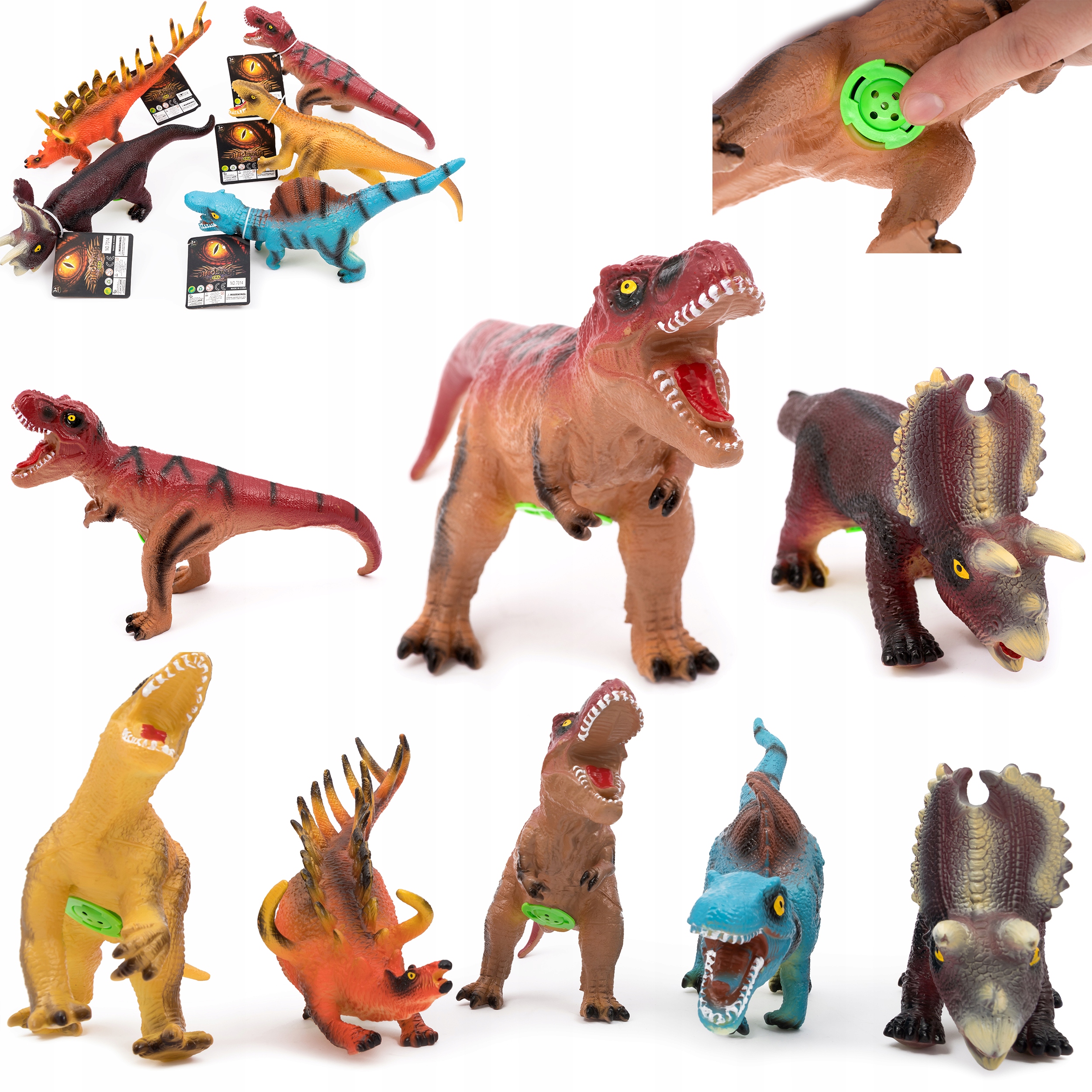 

Figurka Dinozaur Dinosaur Gumowy Dźwięk Wybor!