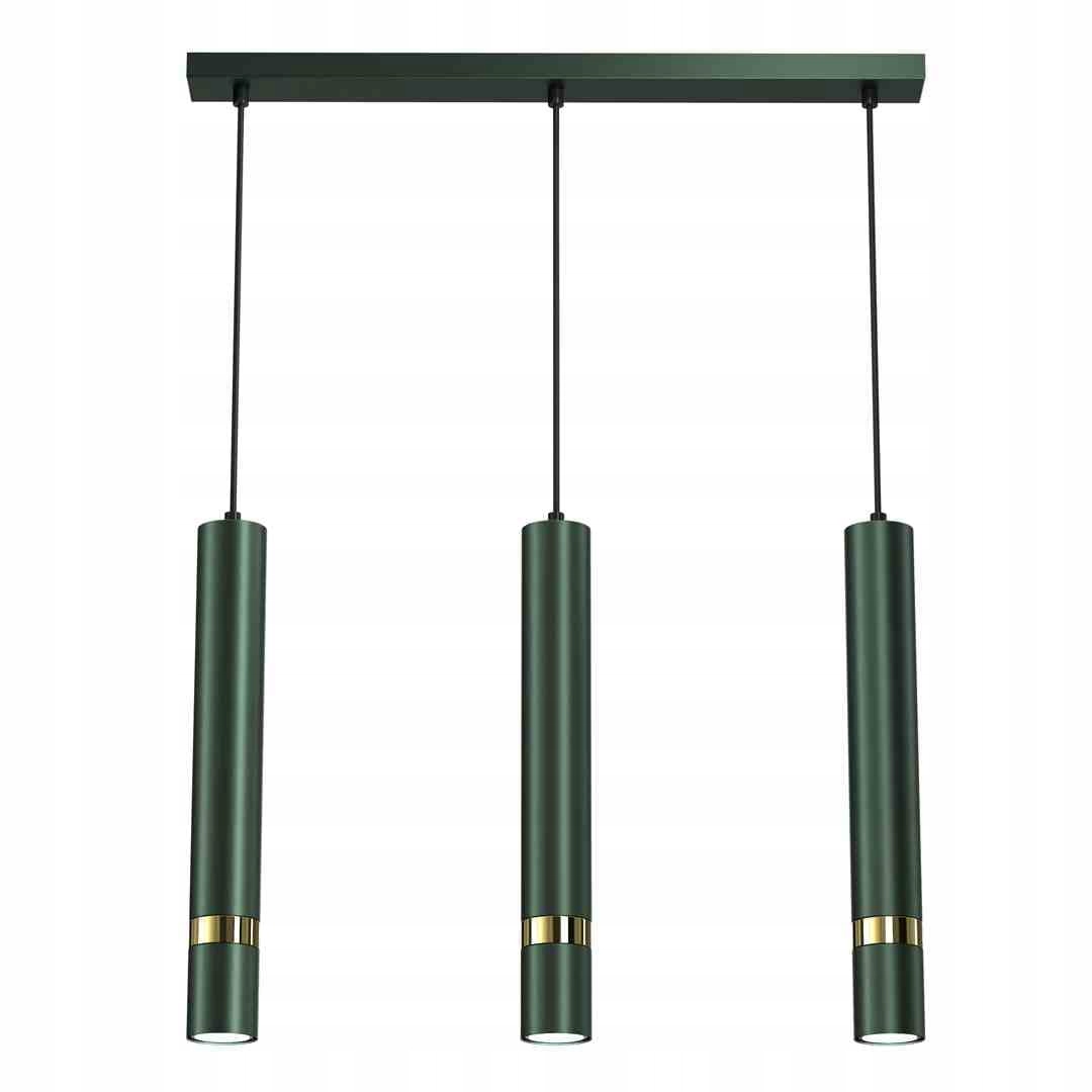 Závesná lampa Luster Milagro Joker MLP7721 3-bod Zeleno-zlatá GU10