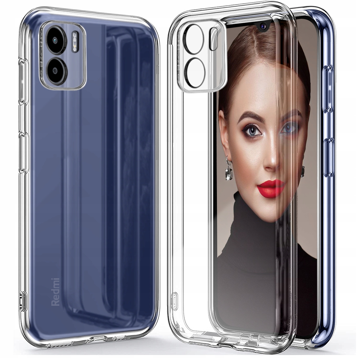 

Etui Silicone Case Szkło do Xiaomi Redmi A1 4G
