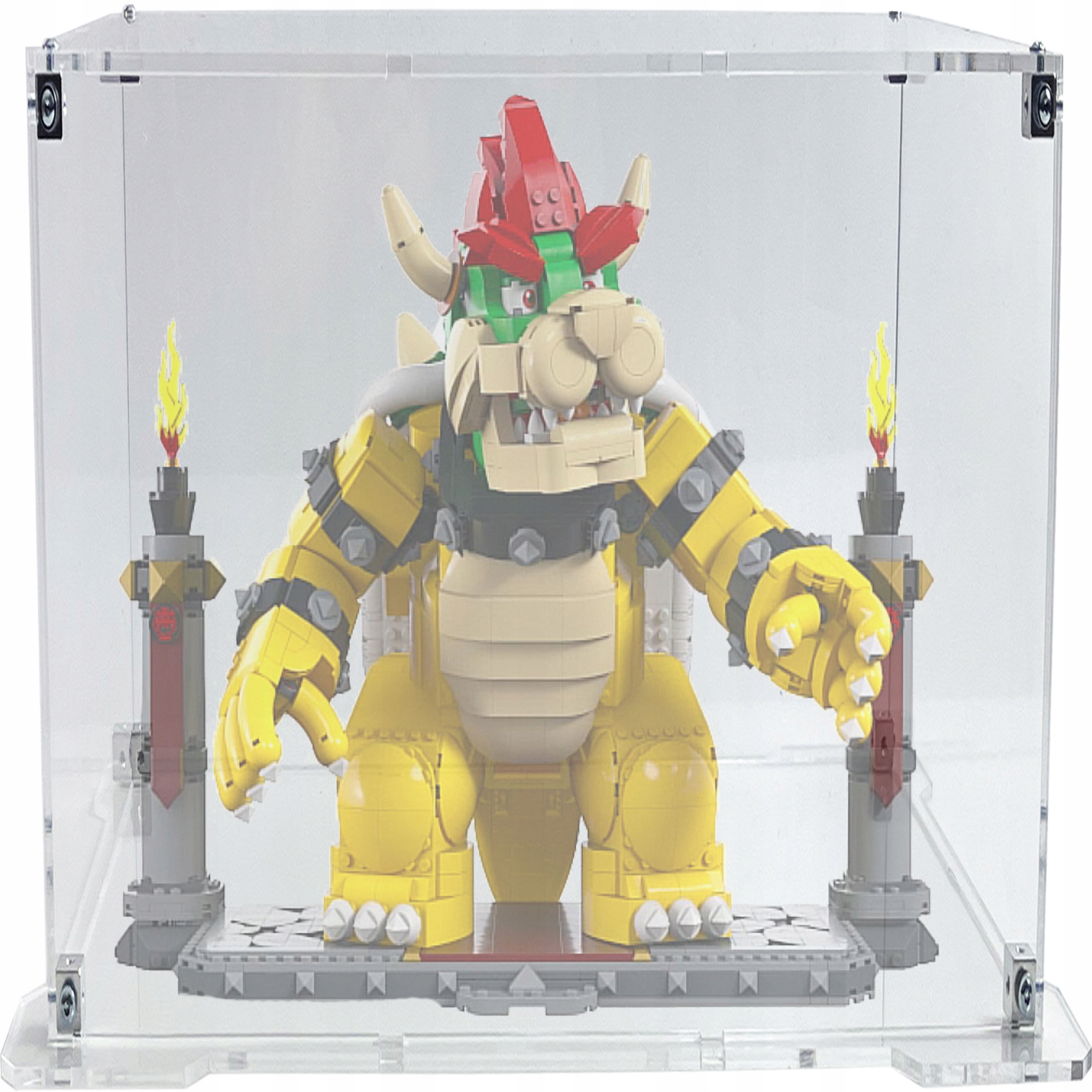 Vitrína s podstavcem pro stavebnici Lego 71411 Mario Mocný Bowser