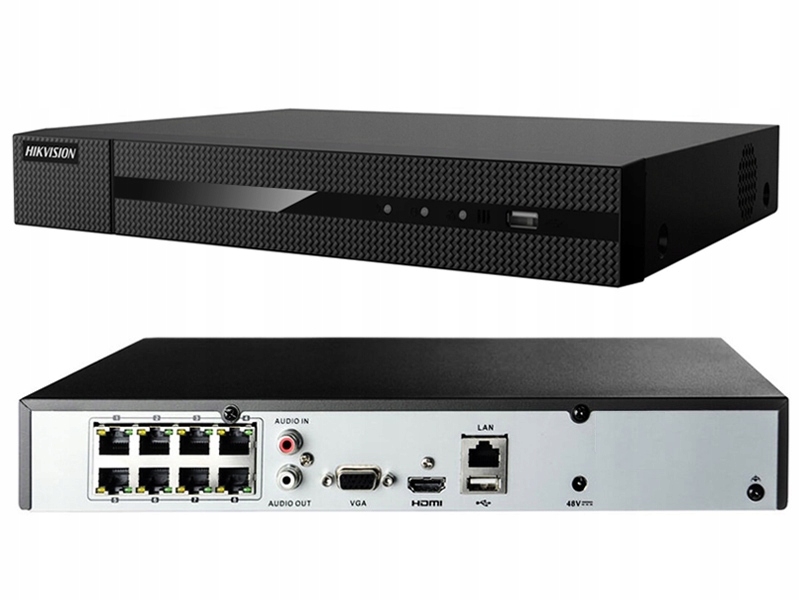 MONITORING HIKVISION KOMPLETNY ZESTAW ZEWNĘTRZNY Obiektyw stałoogniskowy