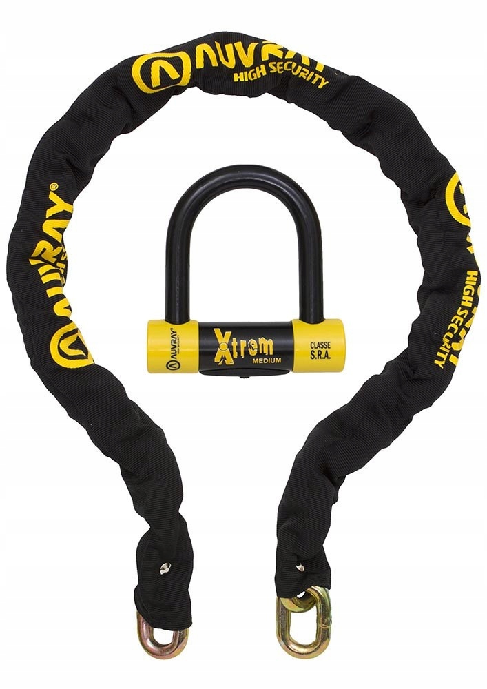 Auvray sada reťazí s visiacim zámkom Xtrem Medium dĺžka 140 cm, priemer 13,5 mm