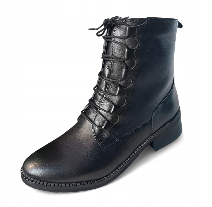 Kotníkové Boty Boty Dolce Pietro černé na zip, přírodní kůže, velikost 41