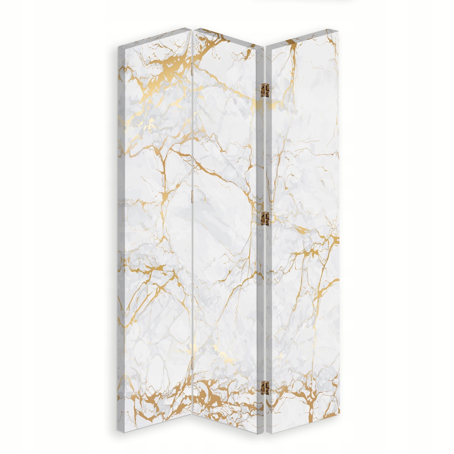 Paraván oboustranný otočný, Světlý mramor 110x170