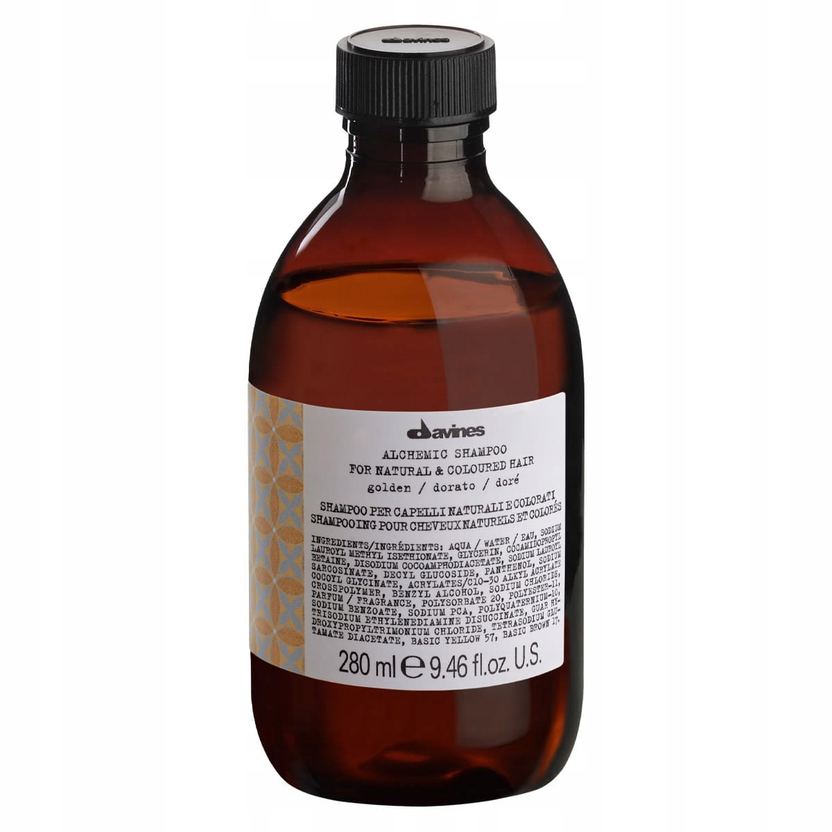 Davines Alchymický šampon pro přírodní nebo barvené vlasy 280 zlatý