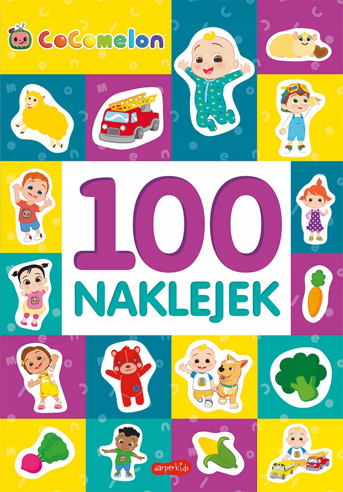 Cocomelon 100 Naklejek Łamigłówki Ćwiczenia