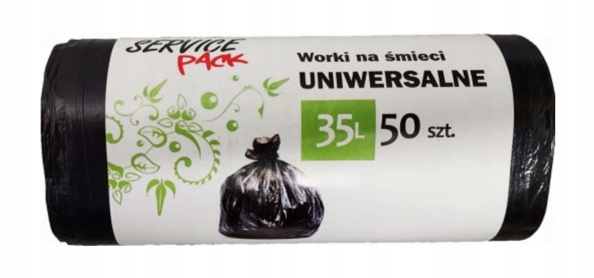 

Worki na śmieci 35L 50szt/rol Hdpe