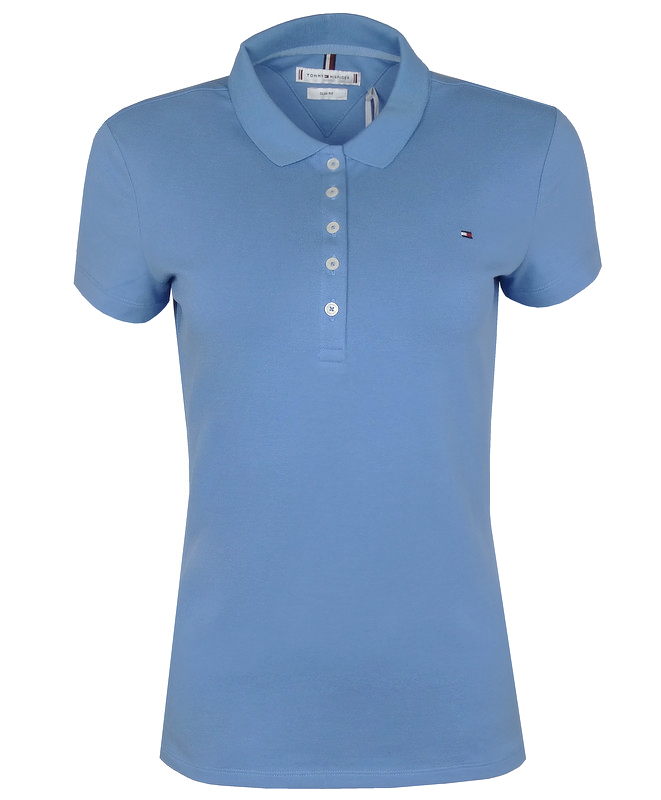 Tommy Hilfiger, dámské polo, Slim, modré, L