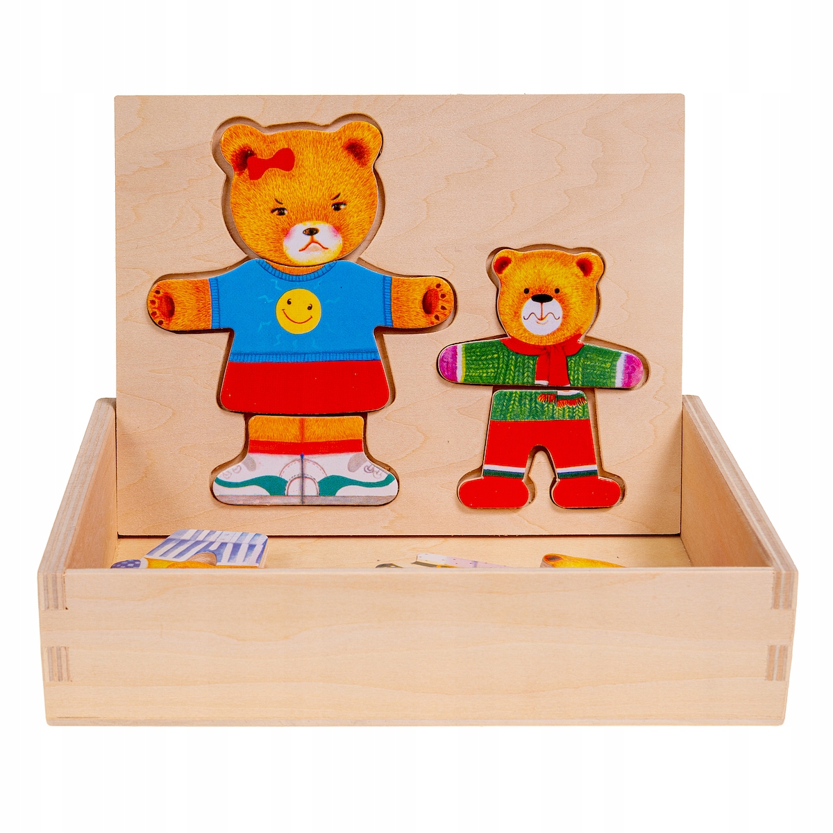 

Misie ubieramy misie Drewniana Układanka Puzzle