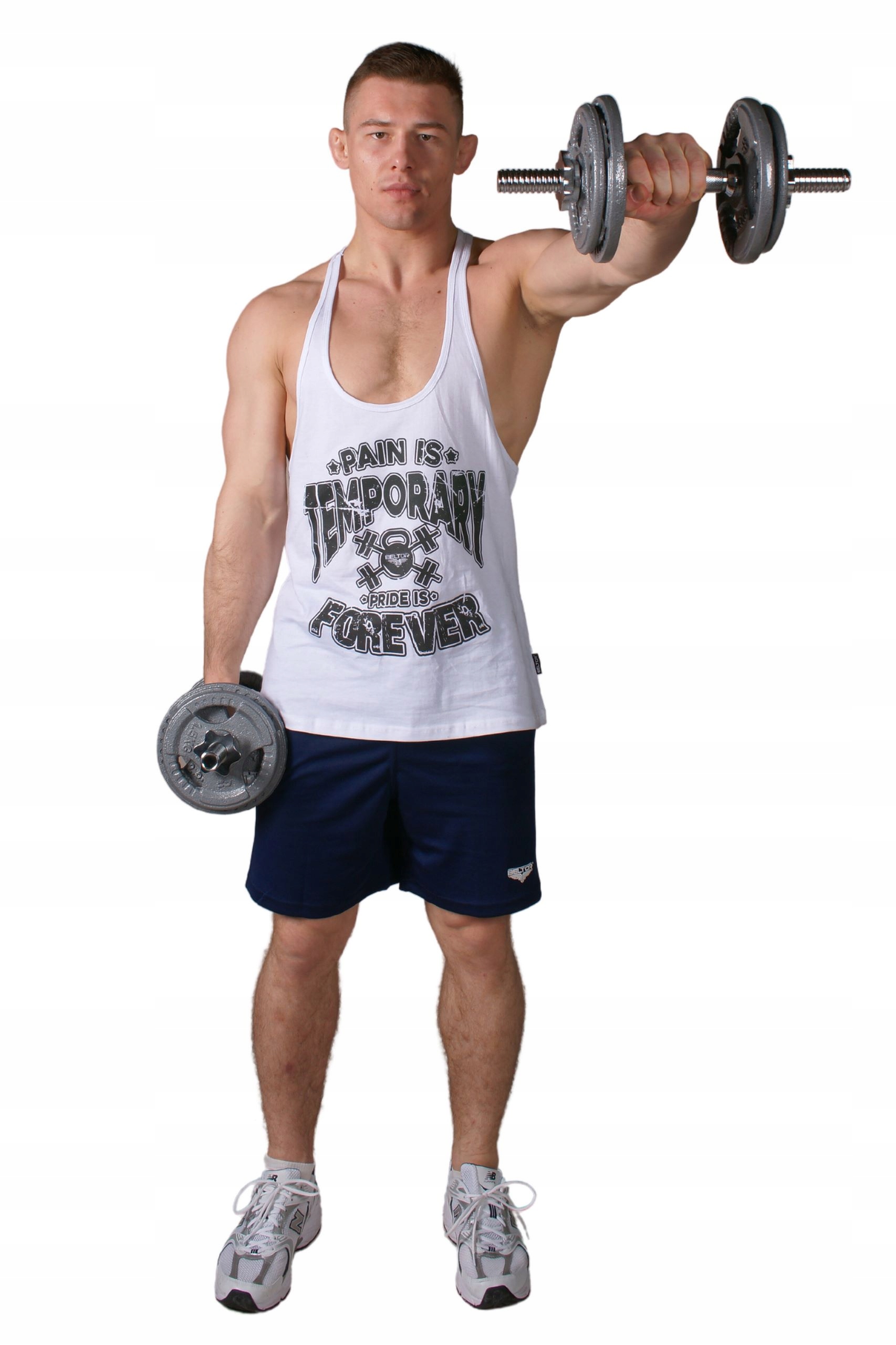 PLATINUM FITNESS HANTLE ŻELIWNE REGULOWANE 2x10KG ZESTAW HANTLI 20 KG Długość całkowita 40 cm