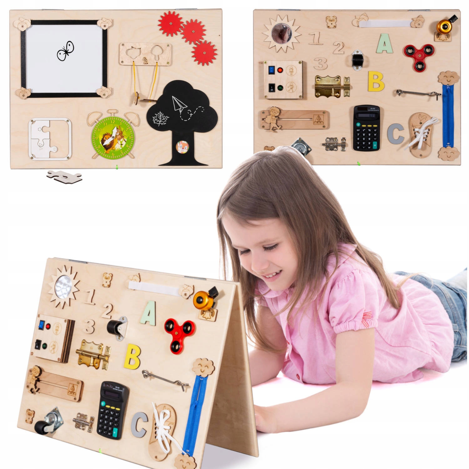 

Tablica Manipulacyjna Sensoryczna Dwustronna 22w1