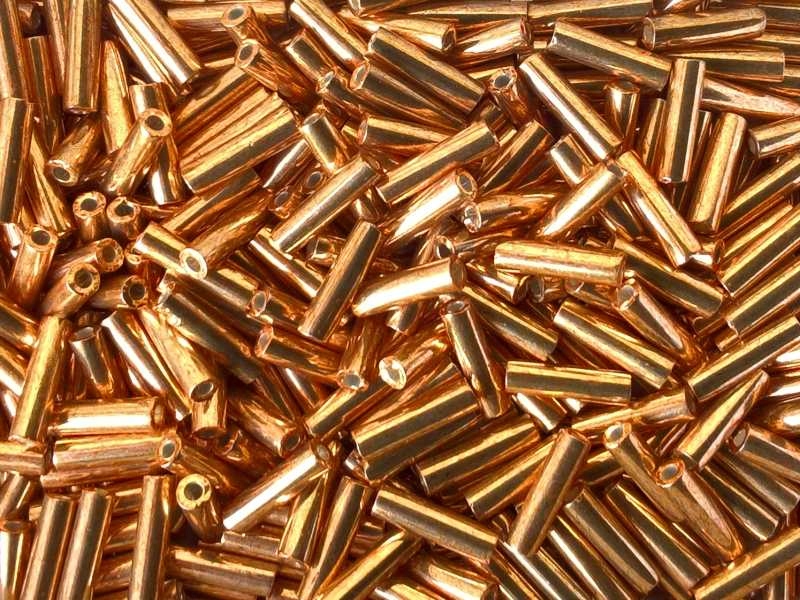 Miyuki Bugle #2-1053 Galvanized Yellow Gold 6x1,7 mm