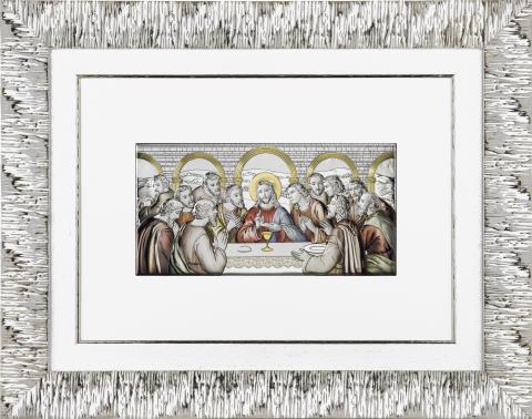 Veľký strieborný obraz Posledná večera Grawer AE0290/3QC