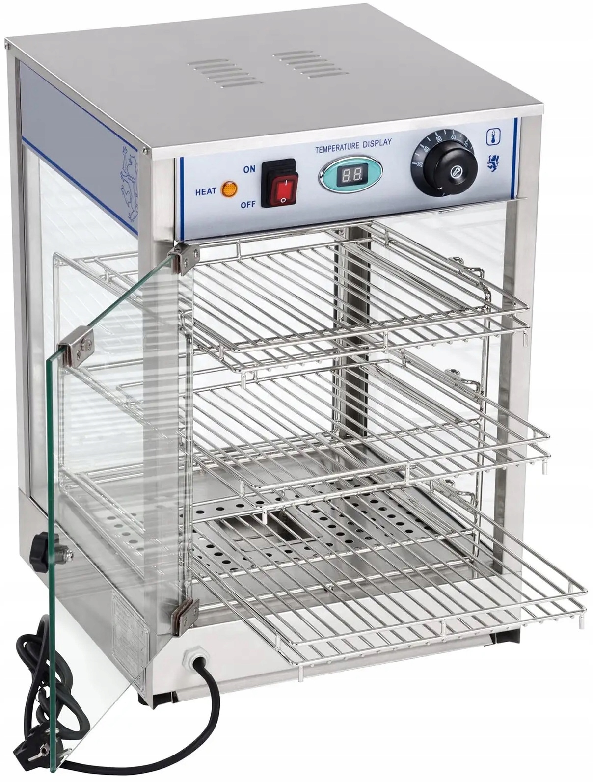 Witryna grzewcza 40 L 850 W 3 półki 35 cm Royal Catering RCHT-850 10010135