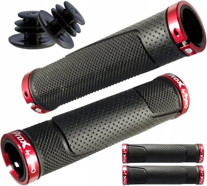 Velo 776D3 129mm Chwyty Rowerowe Skręcane 2 Obejmy
