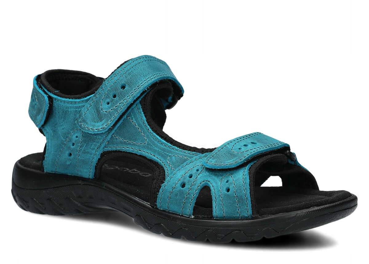 Nagaba 264 Turkus Crazy Sandał Damski Rozmiar 38