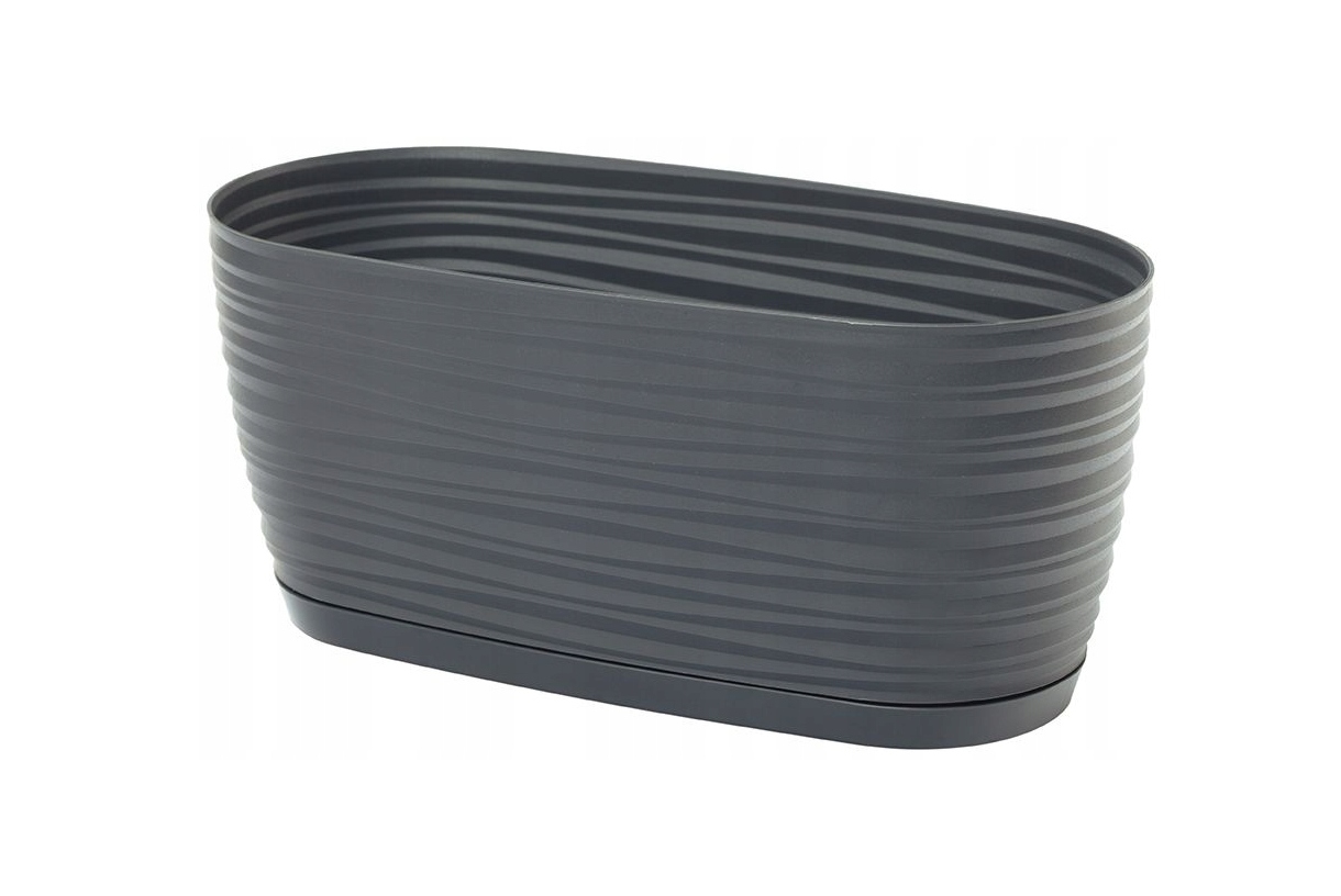 SKRZYNECZKA Z PODSTAWKĄ SAHARA dł. 27CM GRAFIT MAT Form-plastic