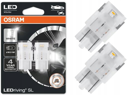 

Osram Ledriving Żarówki W21W Białe 12V 6000K