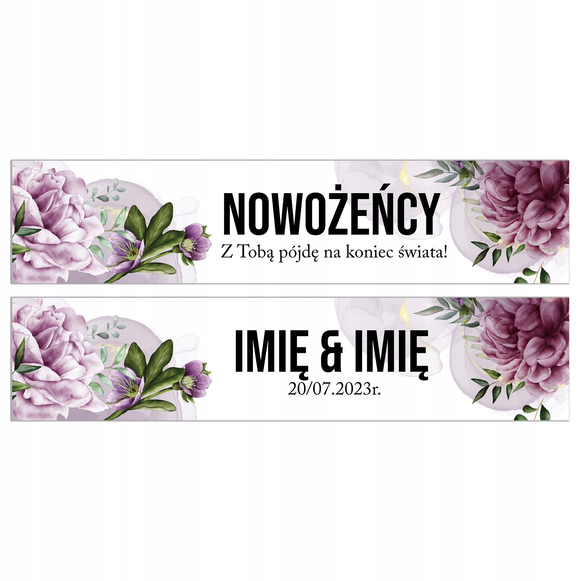 

Naklejki Samochodowe Ślubne na Wesele Dekoracyjne