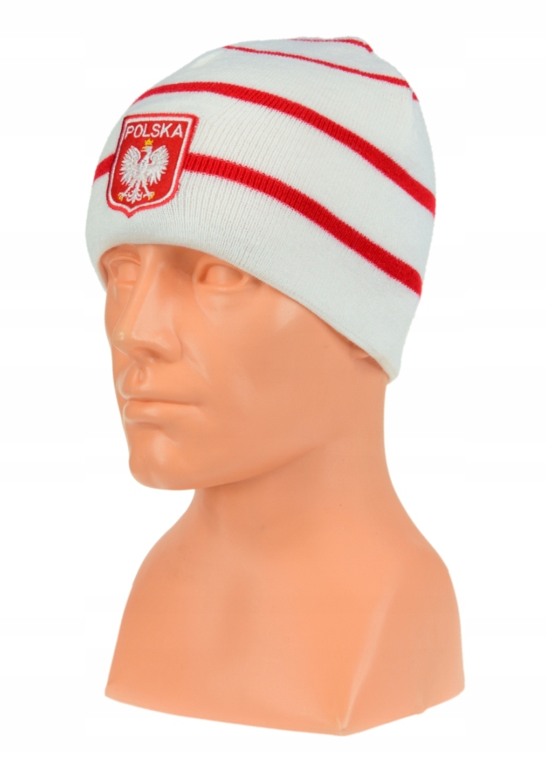 

czapka kibica zimowa Polska wzór C14