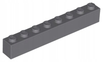 

Lego 3008 klocek brick 1x8 c. szary 5 szt N