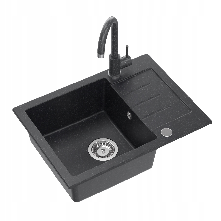 Quadron Johnny 116 Steingran granitový drez 1 komora 60x44 cm Sada