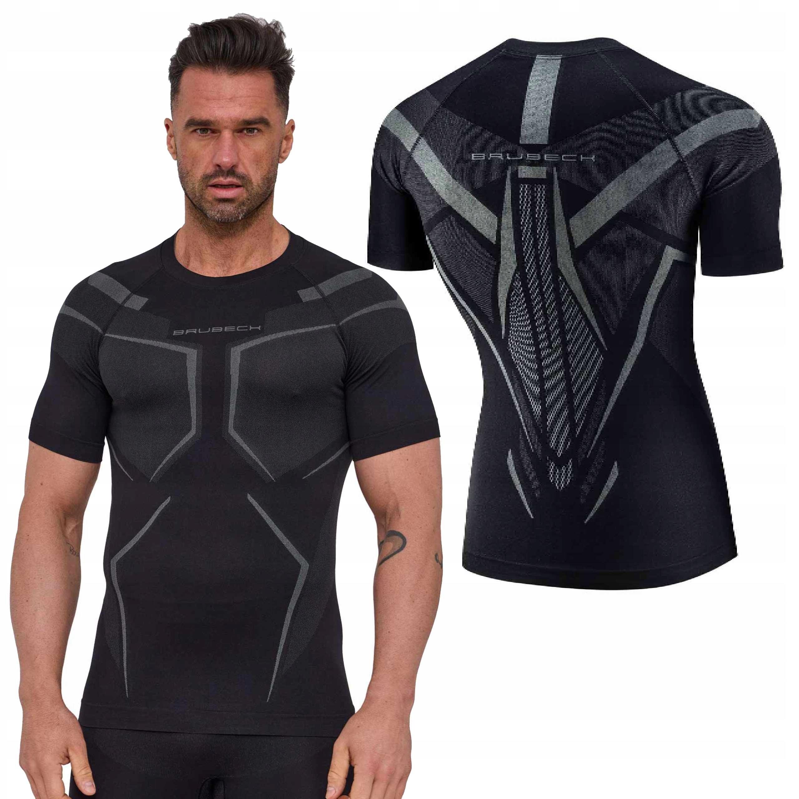 Termoaktywny Męski Podkoszulek Do Trekkingu Turystyczny Brubeck Dry -M