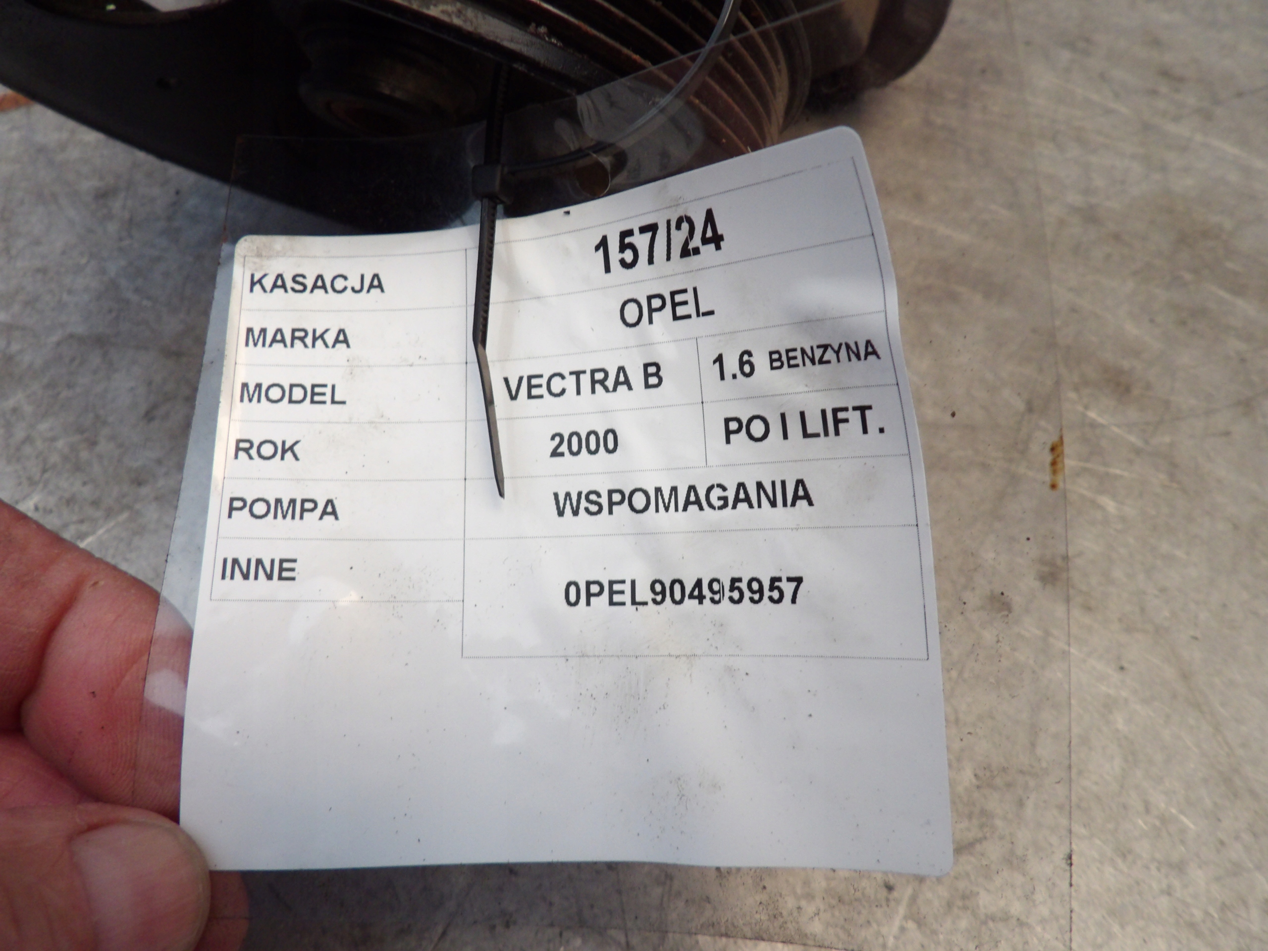 Opel Vectra B servo pump 90495957 HN 26044812-OG