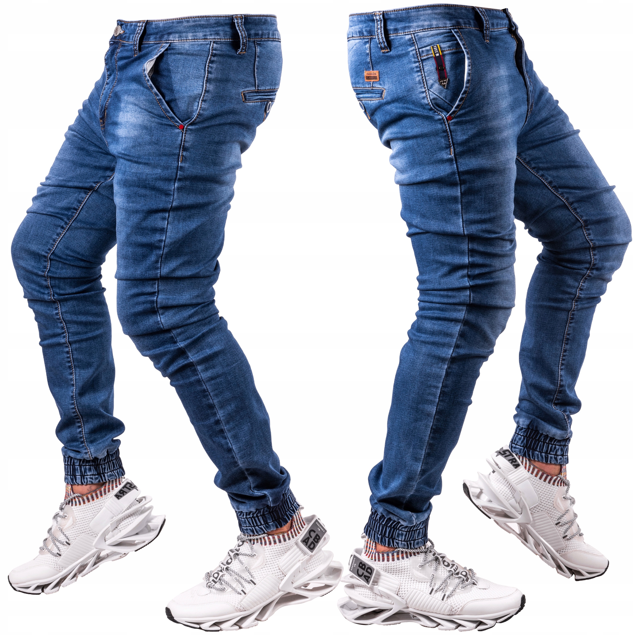 

Spodnie joggery niebieskie Jeansy Reinn r.33