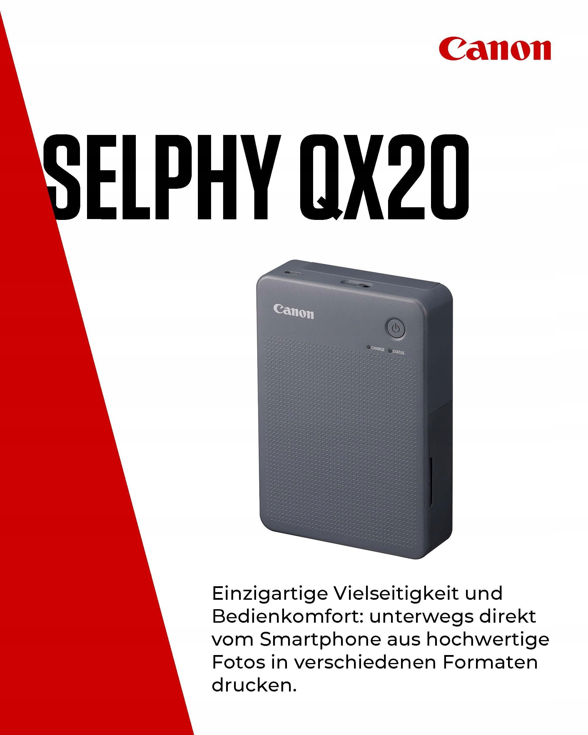 CANON SELPHY QX20 Mobilna Drukarka Zdjęć WLAN USB-C Termosublimacja — miniatura 2