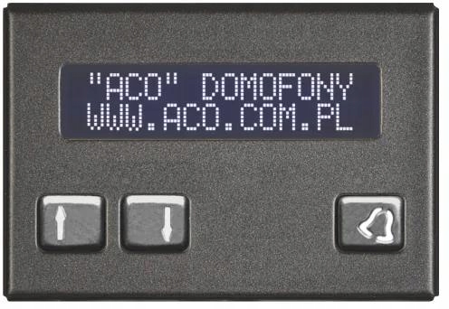 Aco CDN-230E St Elektronický zoznam nájomníkov z ocele