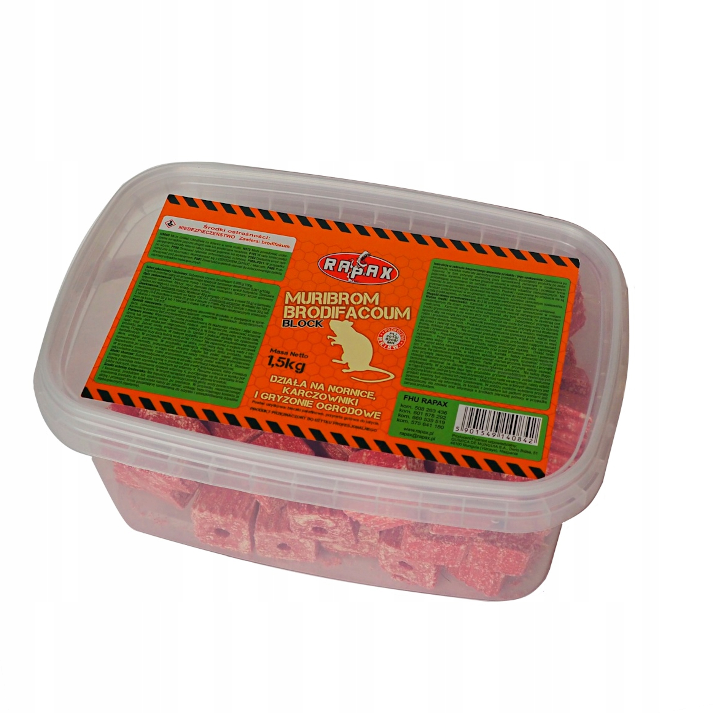 

Uniwersalna Trutka Na Myszy Nornice Kostka 1,5KG