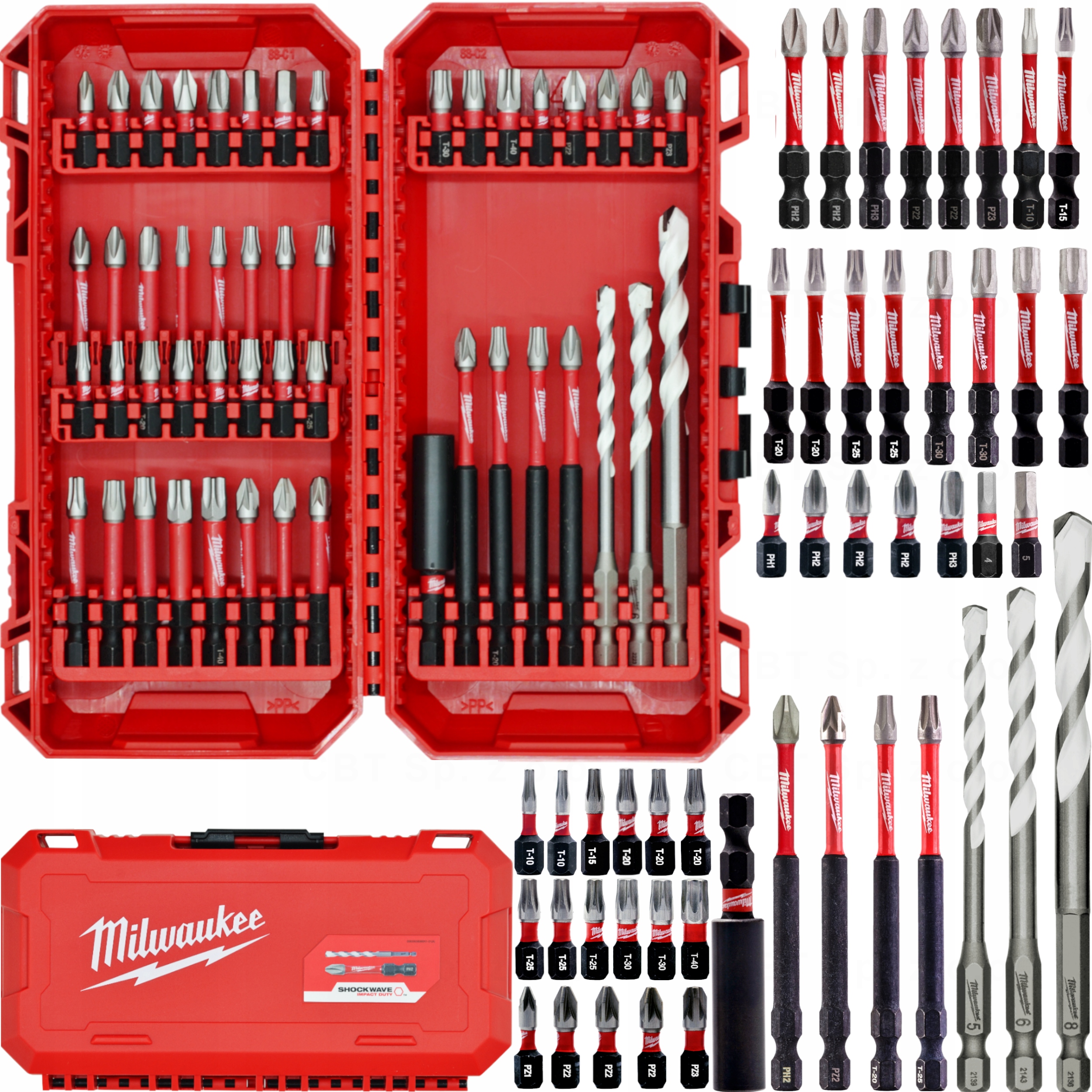 MILWAUKEE набор ударных битов и сверл 48 шт.