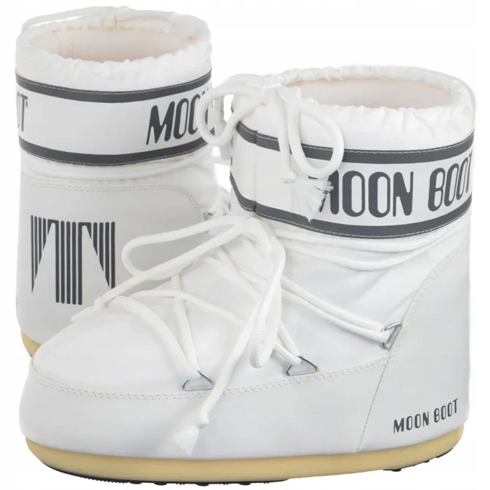 Dámské zimní boty Moon Boot Icon Low Nylon White Mono 1409340 Bílé