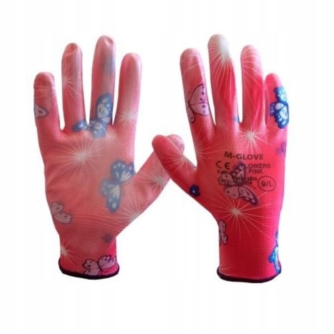 Rękawiczki OGRODOWE rękawice ochronne robocze DAMSKIE rozmiar 8 M