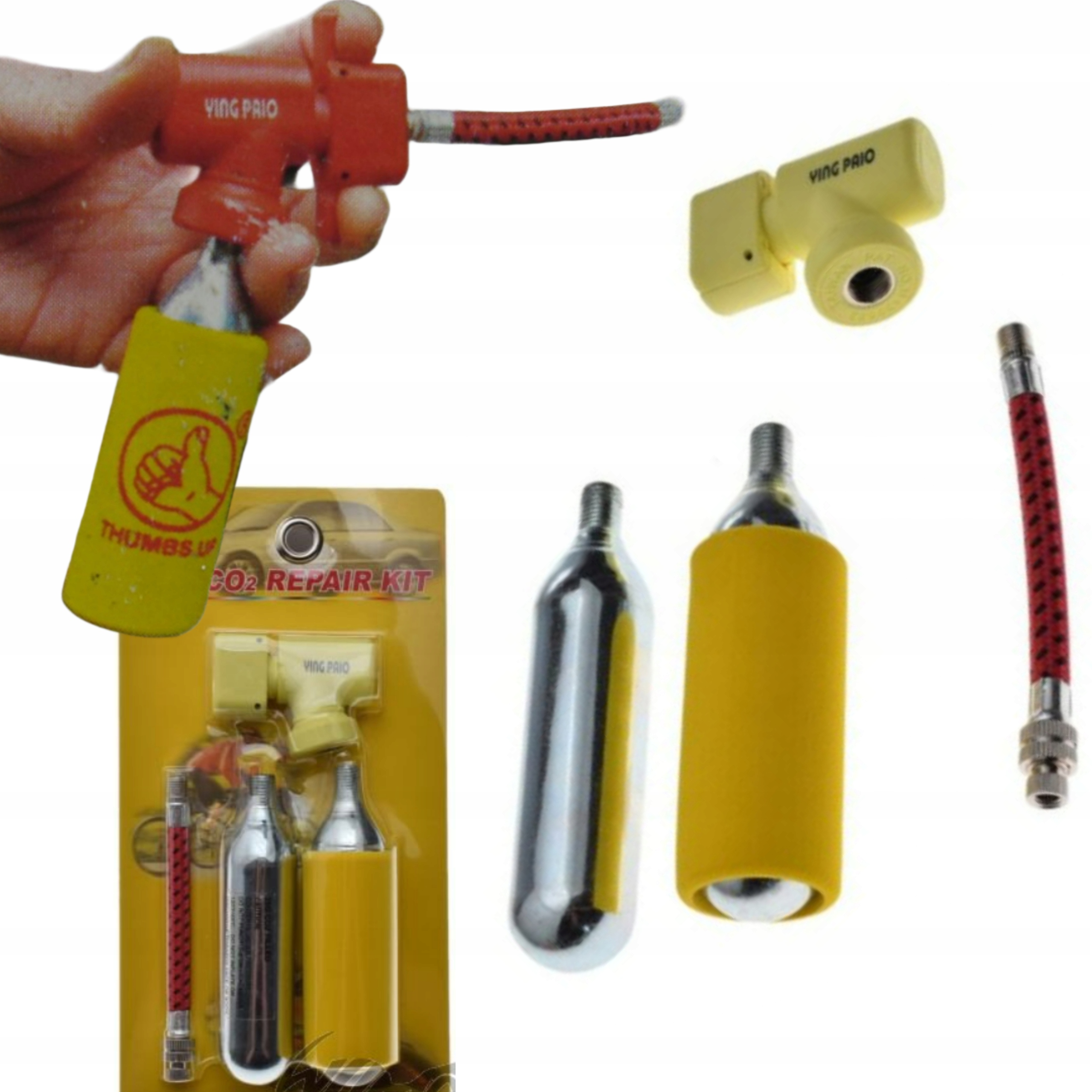 Thumbs Up Náboje Pro Nafukování Kol 2x Náboj Co2 25g Motocykl Auto Quad