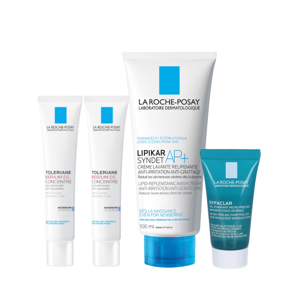 La Roche Posay Zestaw Krem do twarzy Toleriane Kerium Ds 40ml 2PAK