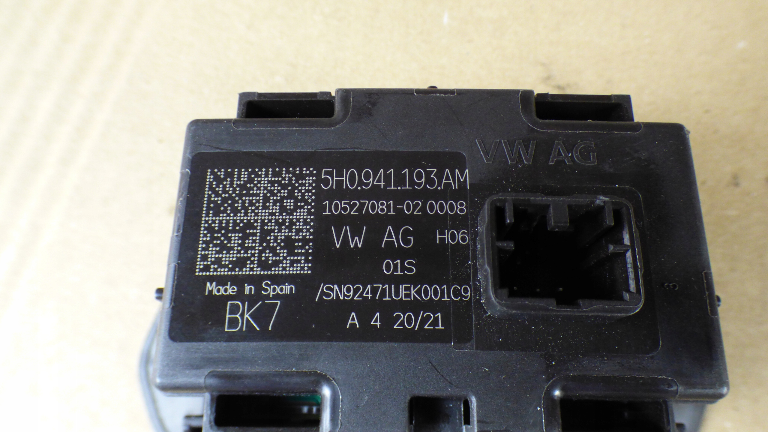 light switch 5H0941193AM VW GOLF VIII 8 5H0