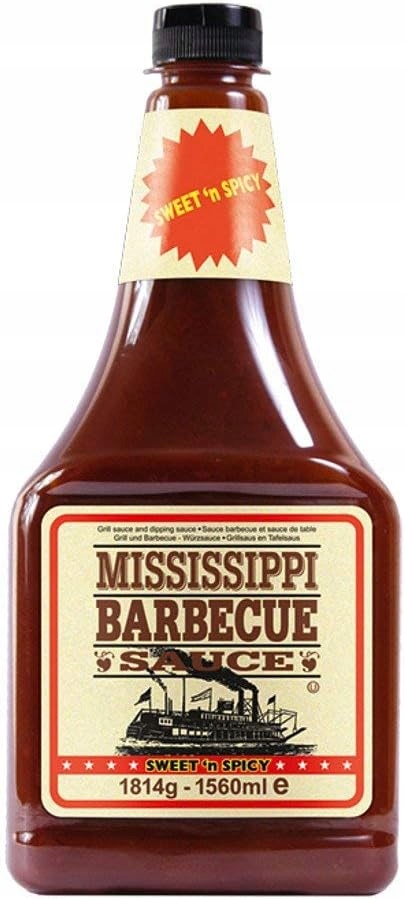 Levně Mississippi Omáčka Barbecue Sweet Spicy Bbq Sladká Pikantní 1814 G