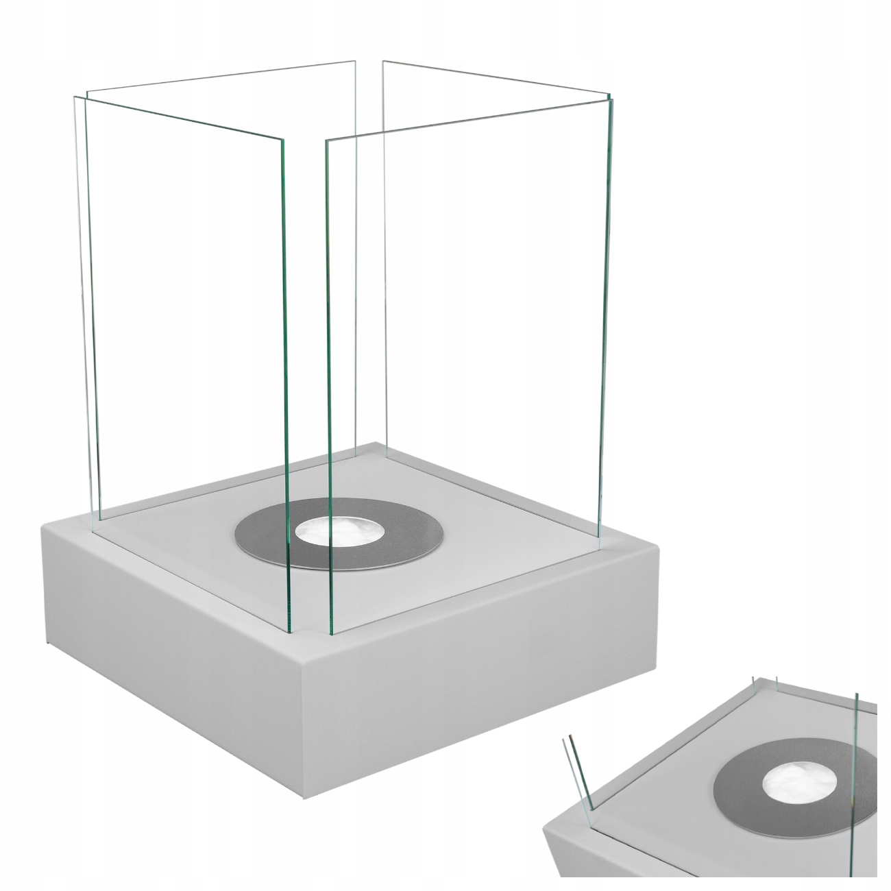 Voľne Stojaci Biokrb Sunset Garden Sivý Strukturálny Mat