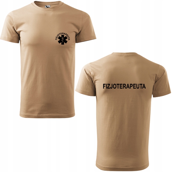 

Męska koszulka z nadrukiem Fizjoterapeuta M 08