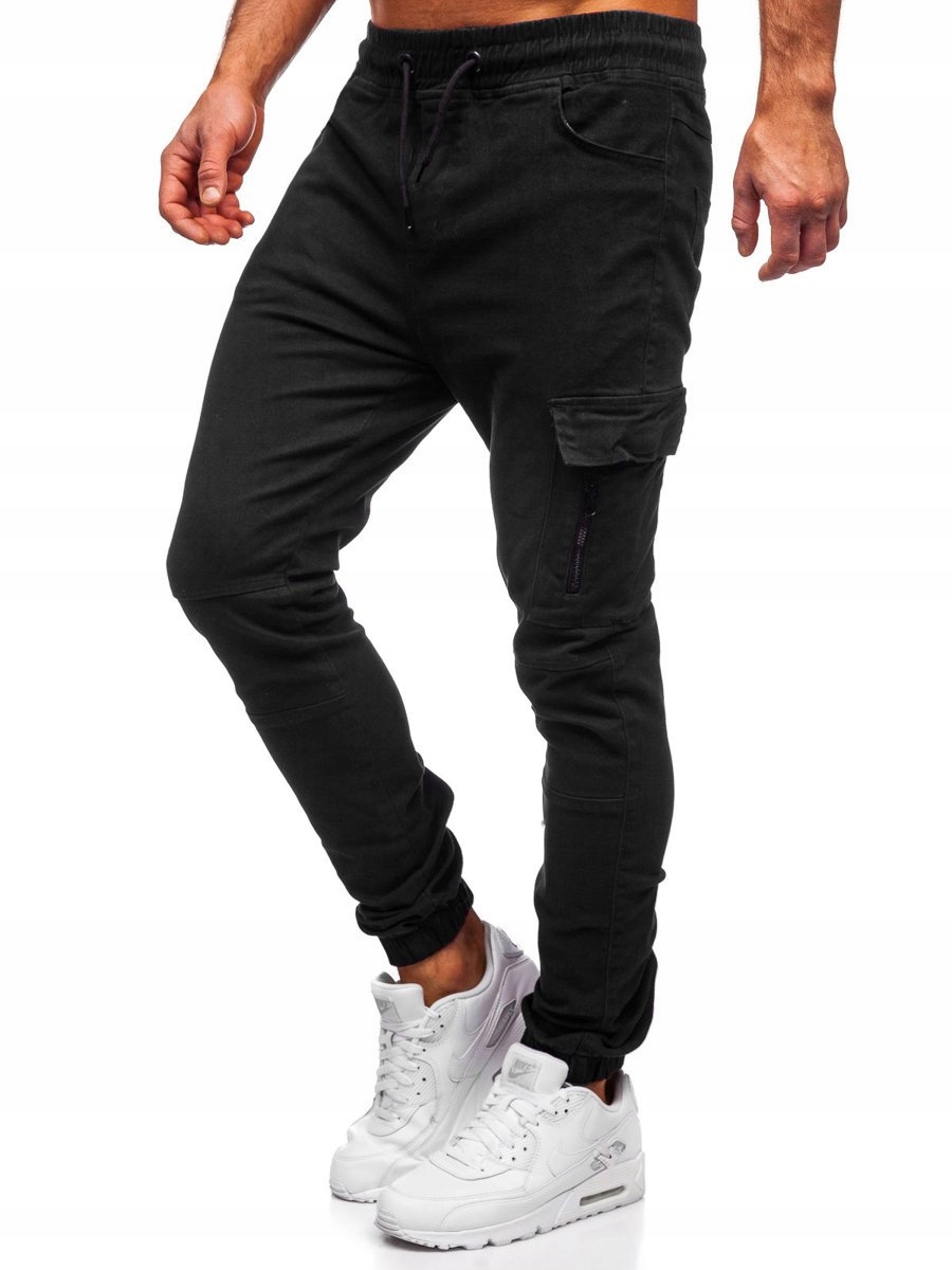 

Spodnie Męskie Joggery Czarne 11104 Rozmiar_xl