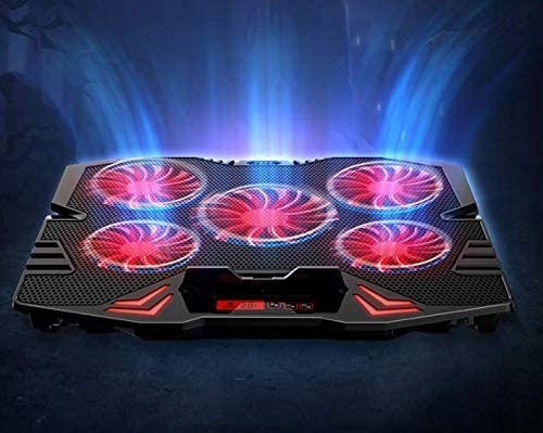 MOCNA PODSTAWKA CHŁODZĄCA POD LAPTOPA Z WYŚWIETLACZEM LED REGULACJA 9-17" Kod producenta CP2005 - PODSTAWKA CHŁODZĄCA POD LAPTOPA RGB